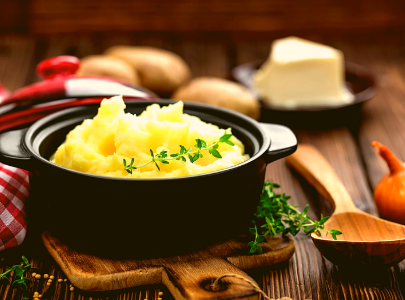 Aardappel-pastinaakpuree